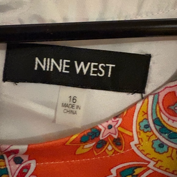 Nine West Multicolor Paisley Midi Dress - Picture 4 of 4